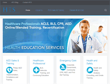 Tablet Screenshot of healtheducationservices.net